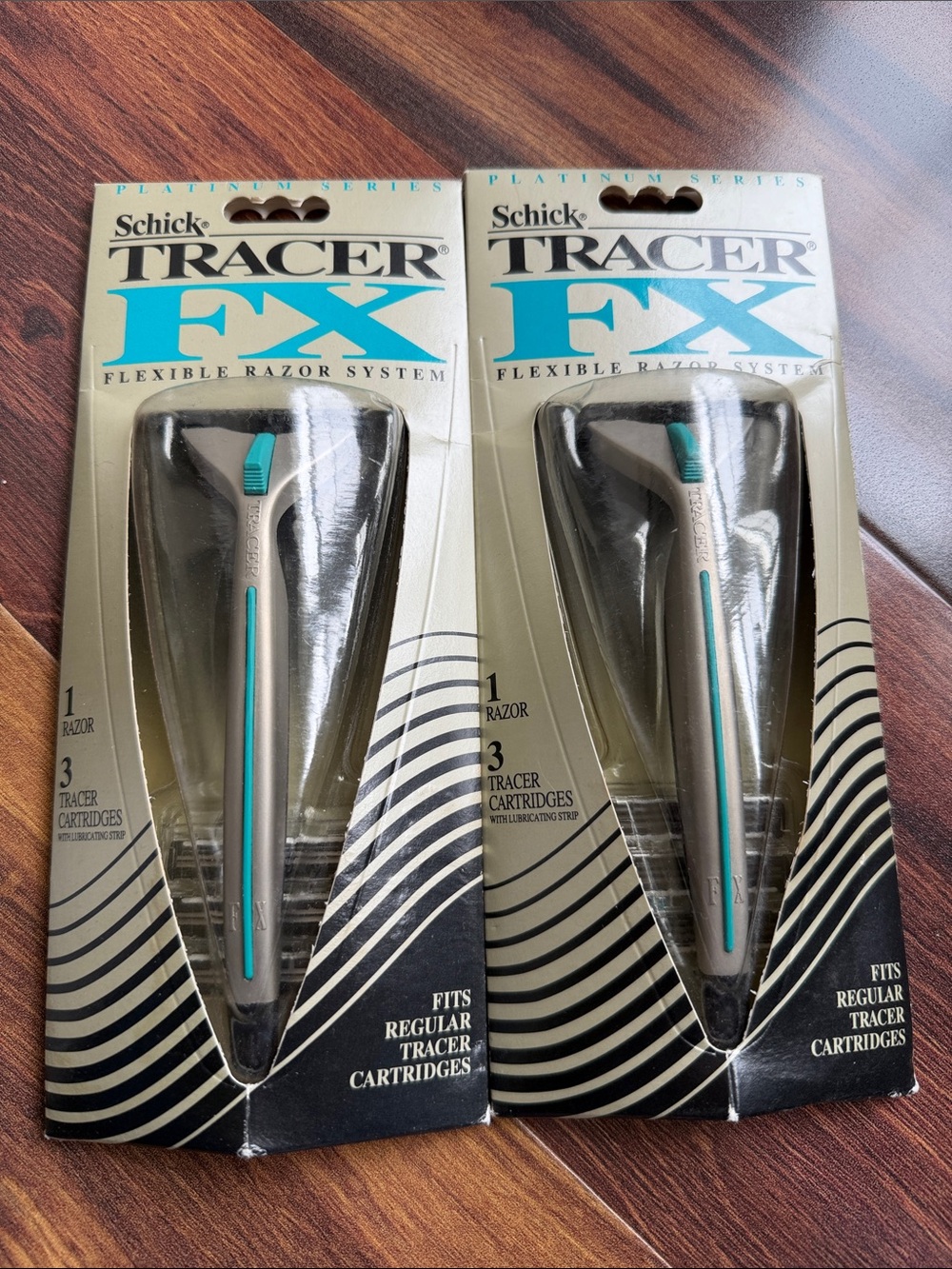 Lot of 2 Schick Tracer Fx Platinum Series Sealed 1994 Shaver